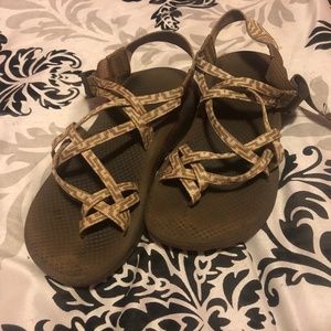 Brown/Tan Double Strapped Chacos